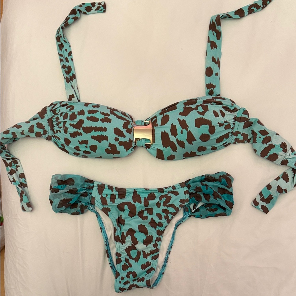 Brazilan Leopard Print Bikini Set